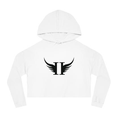 Stay Elevated Crop Hoodie for Women - Stylish & Motivational Sweatshirt