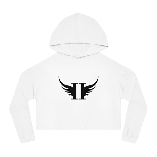 Stay Elevated Crop Hoodie for Women - Stylish & Motivational Sweatshirt