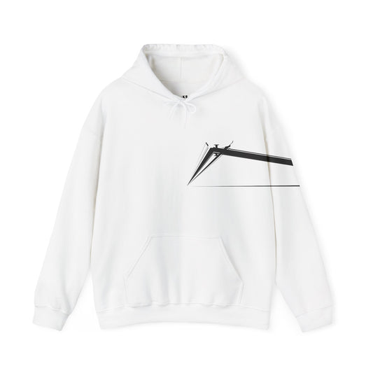 TooFly Minimalist Unisex Hooded Sweatshirt with Wings Design